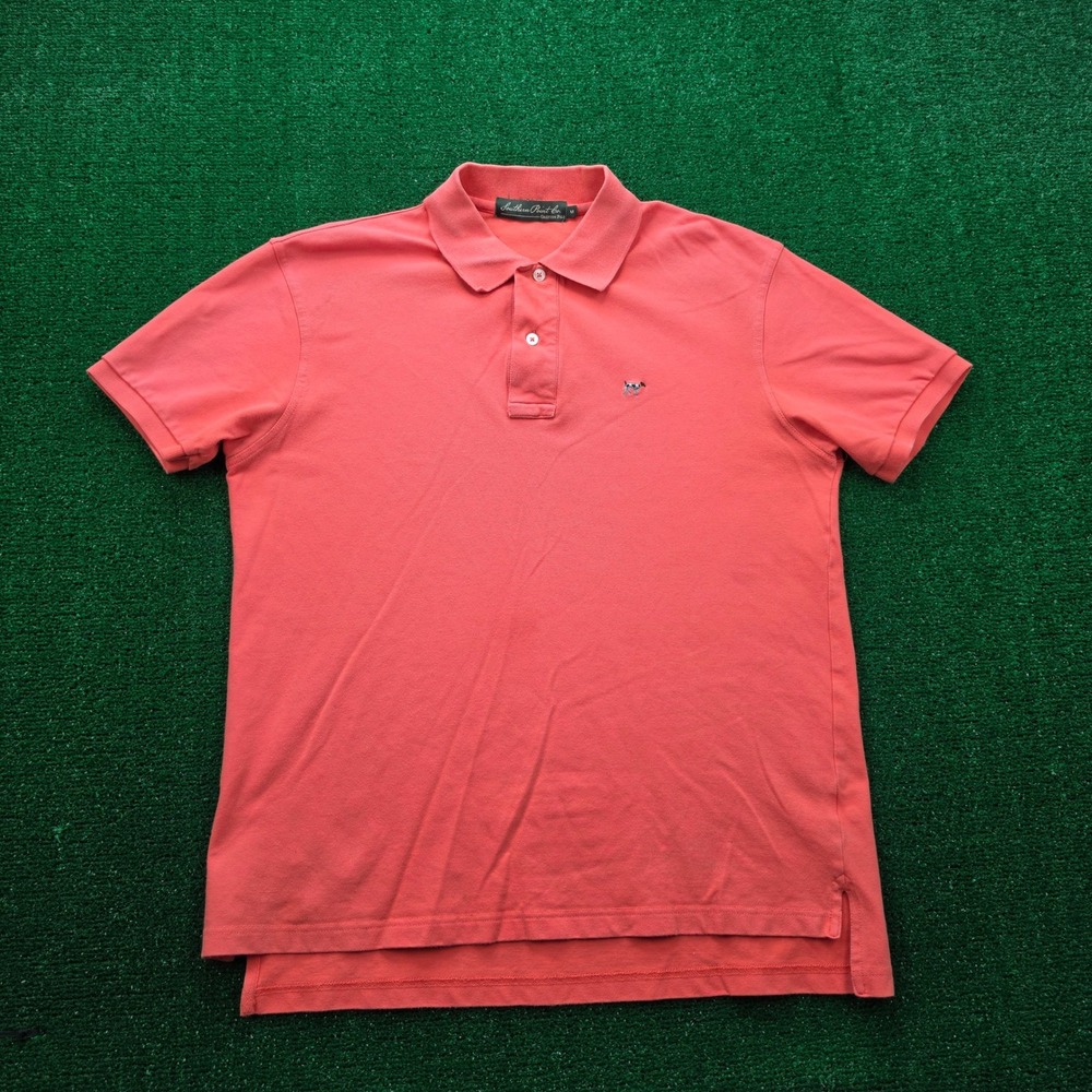 Southern Point Co Greyton Polo‎ Shirt Mens Medium Coral Pink Short Sleeve Golf